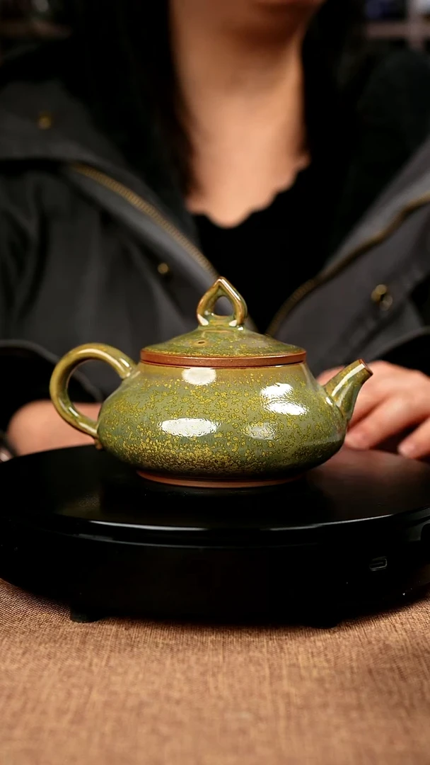 【闪购商品】93#国工一级品原矿钧瓷炉钧釉开心壶