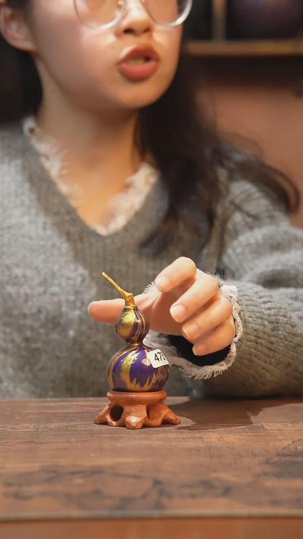 【闪购商品】475号-大漆飘漆小葫芦脖挂