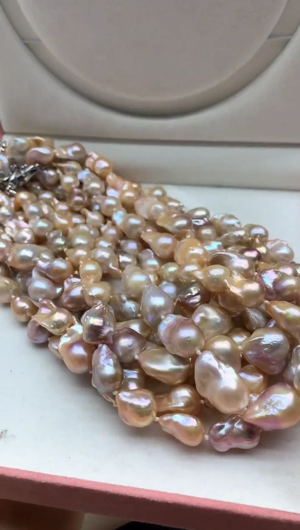 淡水珍珠未镶嵌颈饰多样性发其一