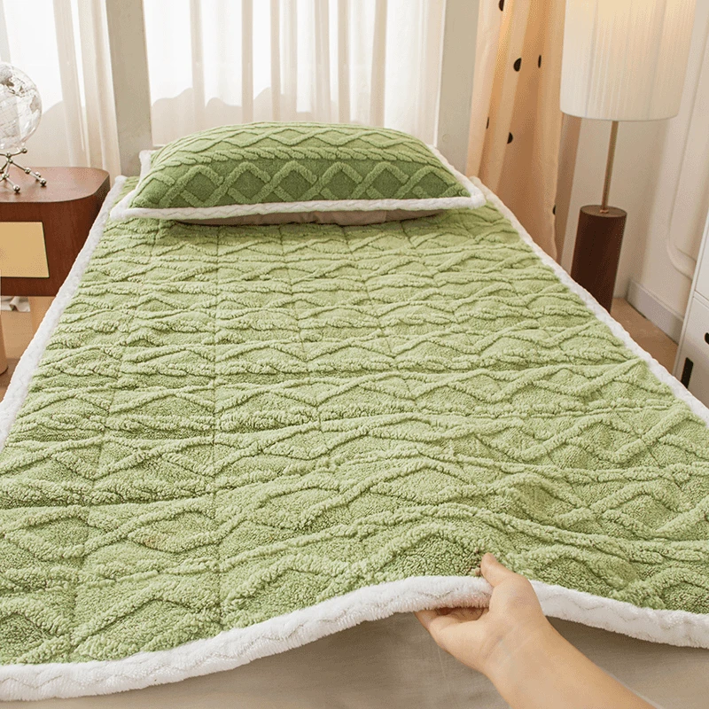 牛奶绒床垫褥子冬季褥垫法兰珊瑚绒软垫家用垫毛毯学生宿舍单双人
