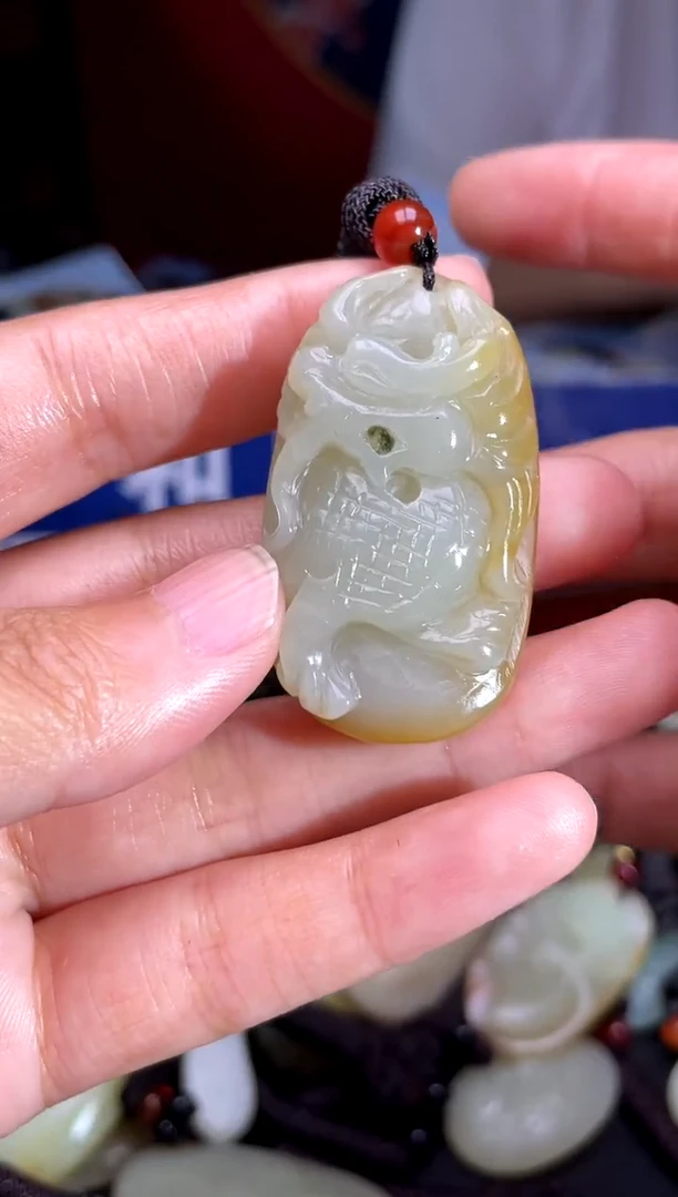 和田玉未镶嵌挂件1