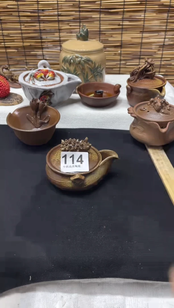 【闪购商品】杯114精美粗陶手工柴烧