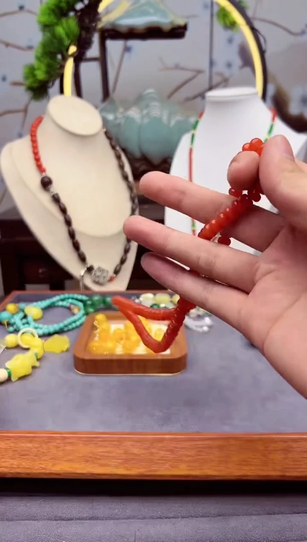 【闪购商品】南红玛瑙颈饰银S925镶嵌X270````````