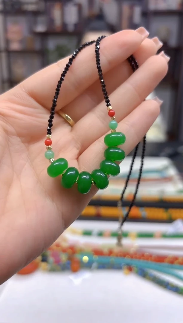 【闪购商品】翡翠颈饰未镶嵌DIY款X365