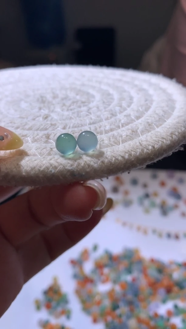 未镶嵌定制翡翠6-7珠子2颗230+23