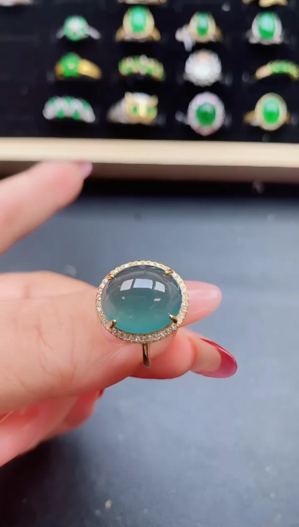 【闪购商品】翡翠戒指银S925镶嵌321321