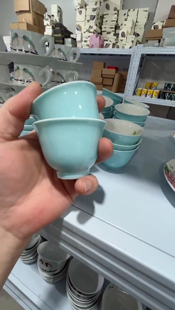 瓷片日用陶瓷（简装）茶杯2个