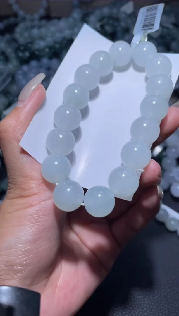 【闪购商品】定制翡翠未镶嵌天然缅甸A货翡翠手串53