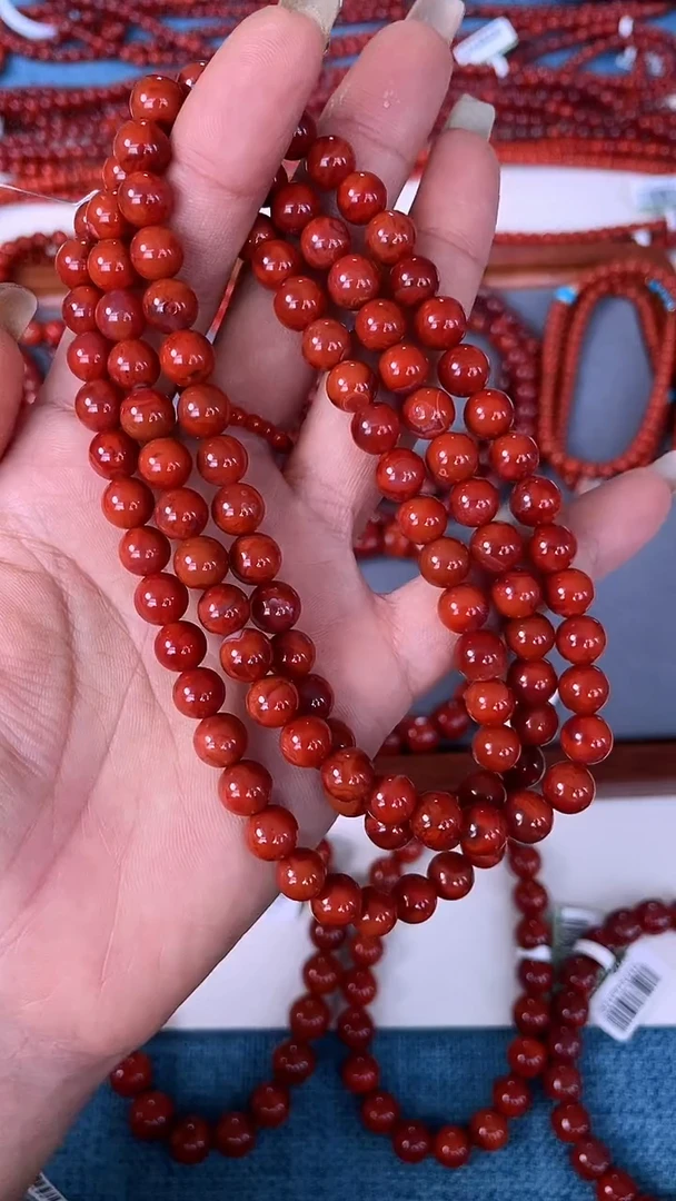 未镶嵌手串南红玛瑙N03凉山瓦西料双色火焰多圈