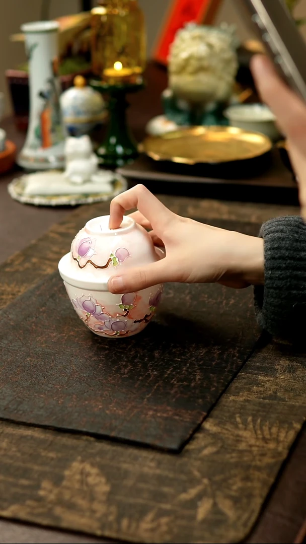 景德镇陶瓷杯碗柴烧多人