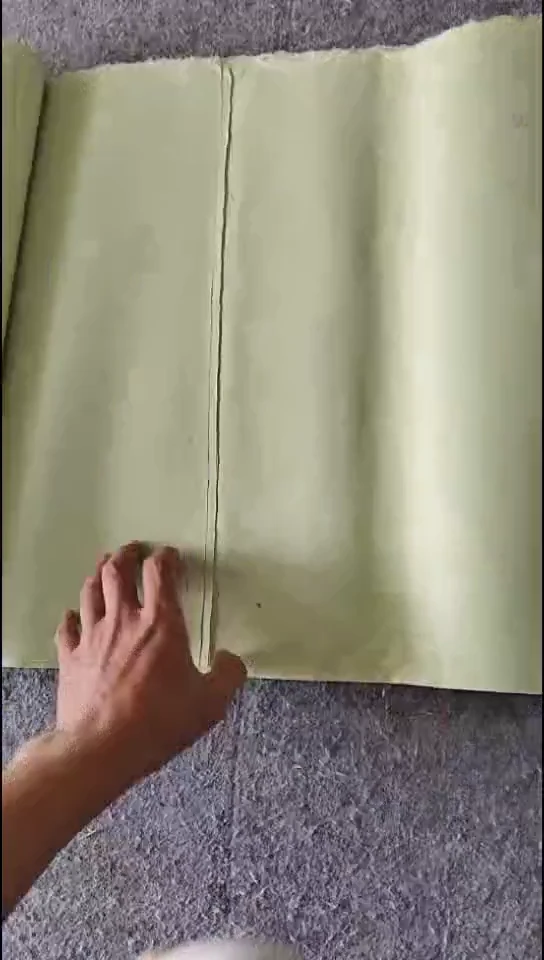 六尺对开纯手工浅绿色皮纸50张