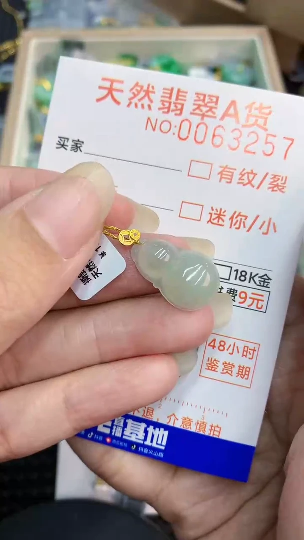【闪购商品】翡翠颈饰18K金镶嵌           8