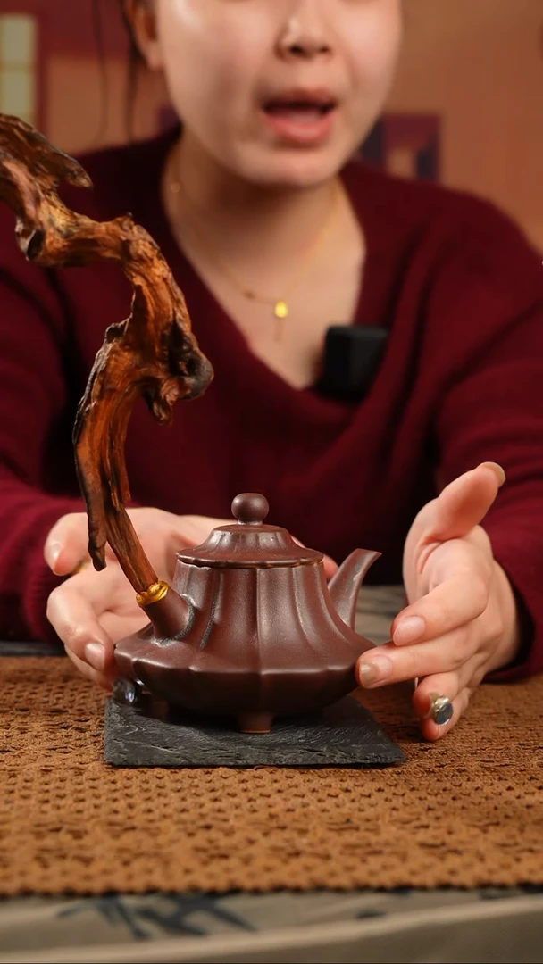 原创缮木柴烧茶壶
