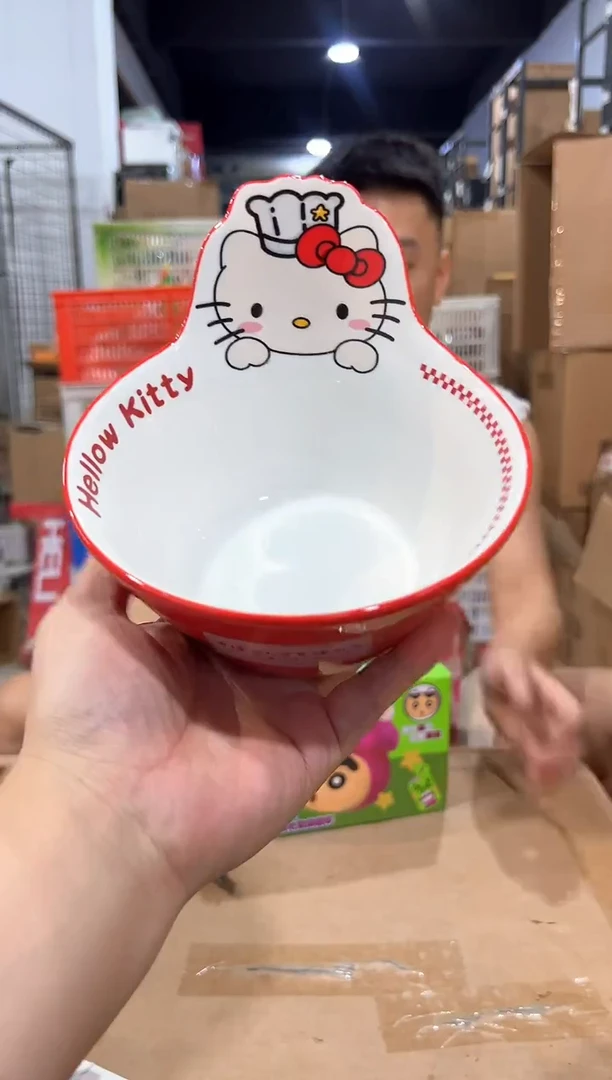 瓷片原盒kt猫沙拉碗