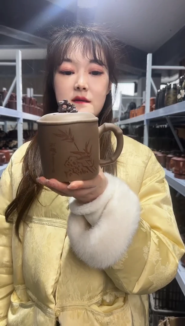 【闪购商品】紫砂盖杯紫砂盖杯太湖石