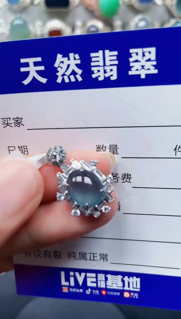 颈饰银S925镶嵌翡翠91