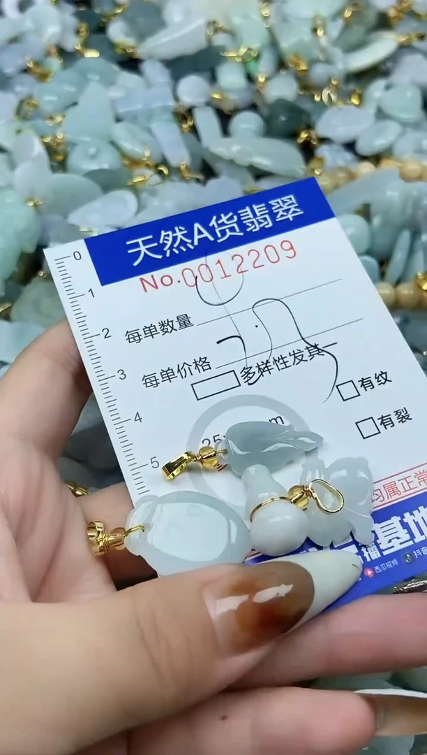 【闪购商品】翡翠颈饰未镶嵌天然A货翡翠