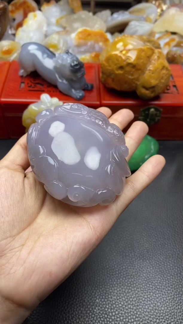 未镶嵌手把玛瑙/玉髓清**月00