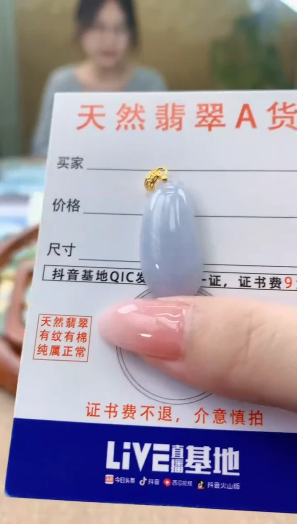 颈饰未镶嵌翡翠天然A货翡翠挂件