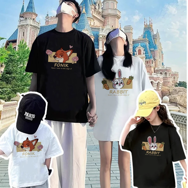 超火不一样亲子装一家三四口t恤2025母女新款夏季高级感衣服穿搭