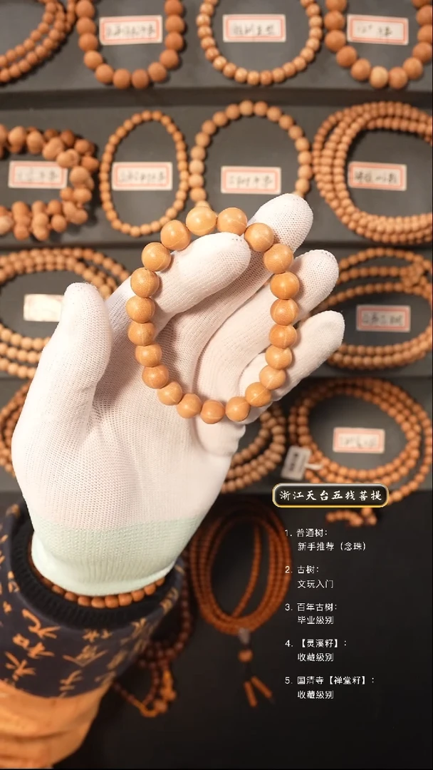 【闪购商品】五线菩提吊坠去皮手串10+