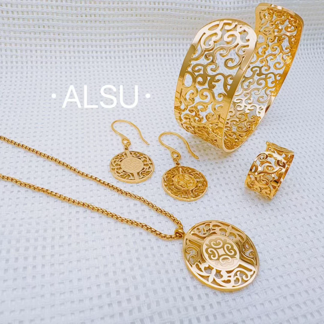 合金项链 ALSU原创秋冬新款经典民族风新款四件套备注身高体重