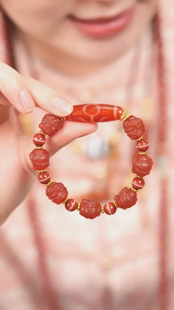 玛瑙/玉髓（覆膜）颈饰未镶嵌传世珠宝-多样性发其一