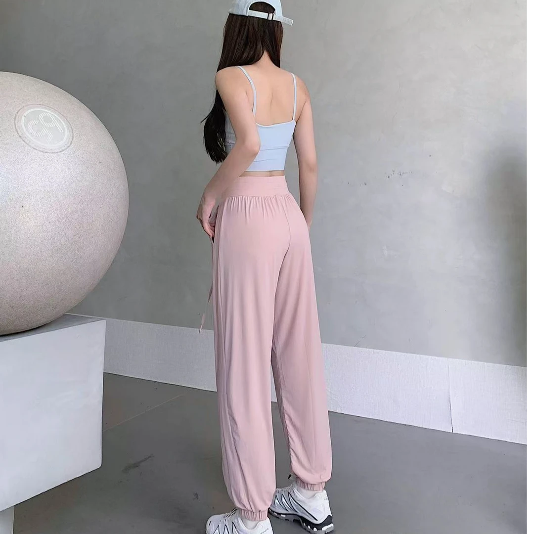 【香蕉树下】运动束脚冰丝裤宽松休闲防晒裤