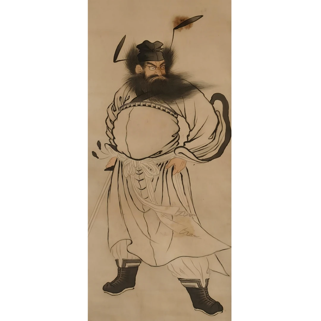 【辽拍】V250709-2-52《人物》（3.3平尺）绢本镜片 yy1211t