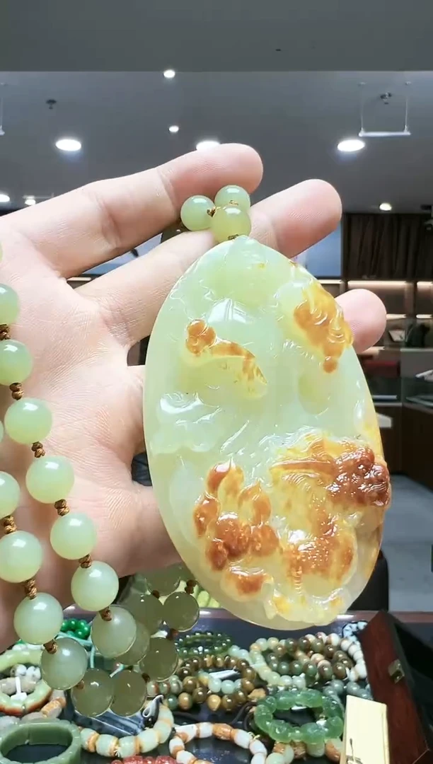未镶嵌和田玉挂件精品高货御龙观音