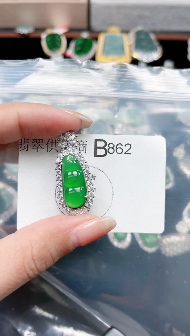 【闪购商品】翡翠颈饰未镶嵌862赠皮绳