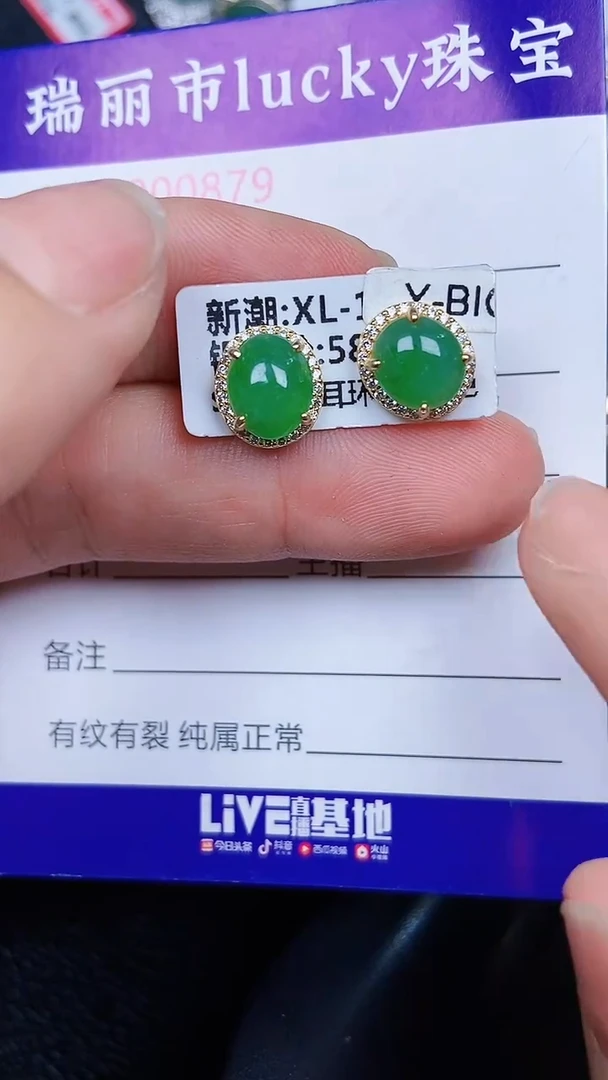 颈饰银S925镶嵌翡翠0879