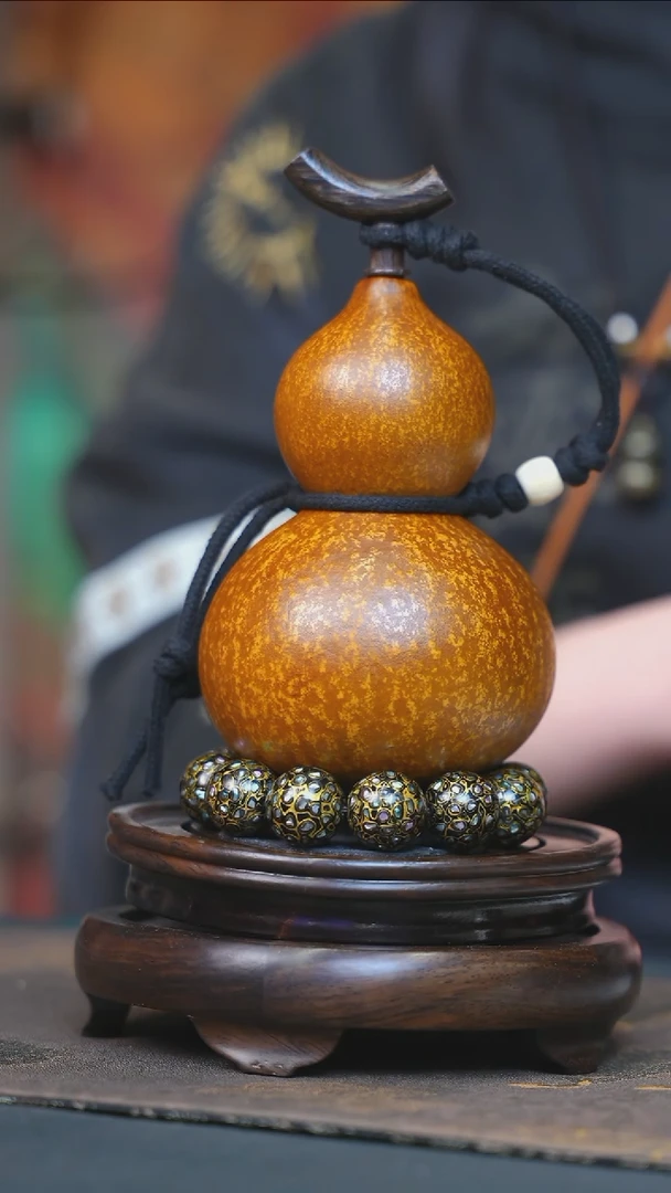 【闪购商品】YH115大漆酒葫芦不包手串及旋转底座