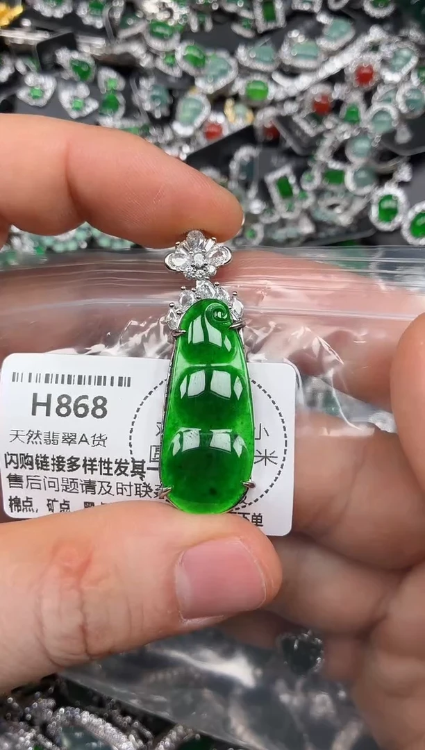颈饰未镶嵌翡翠H868吊坠