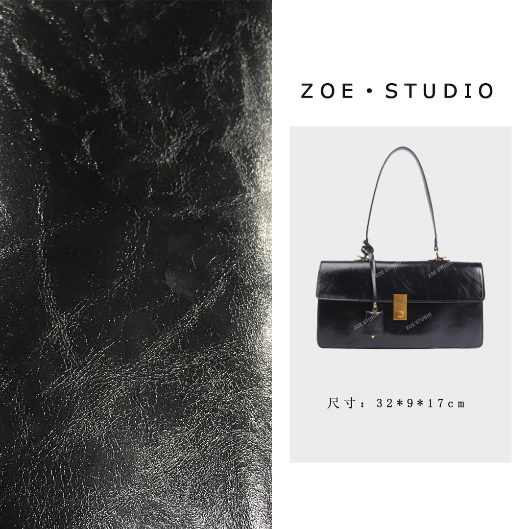 【佐伊甄选】SKL-G8075-黑色轻奢女士时尚百搭气质通勤腋下斜跨包