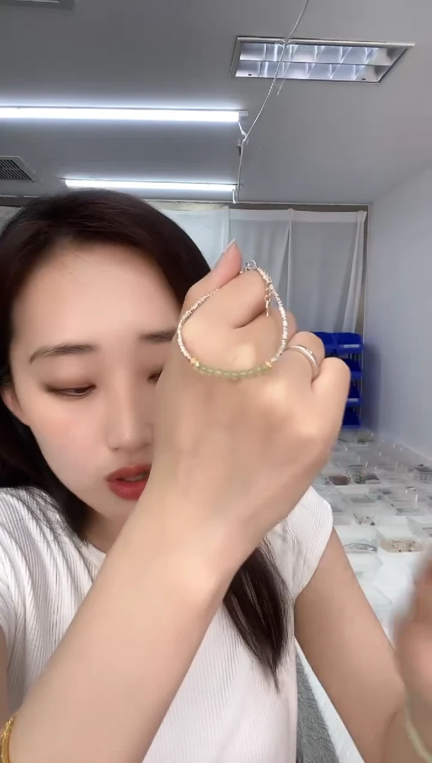 手链银S925镶嵌橄榄石天然珠宝多样性发其一