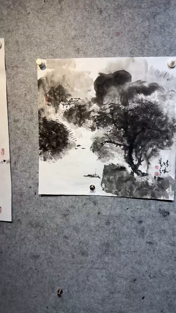 国画澹*张自学水墨国画58