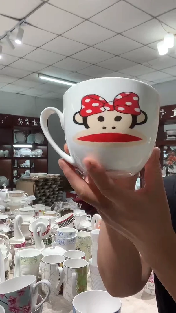 大嘴猴2个隆达骨质瓷