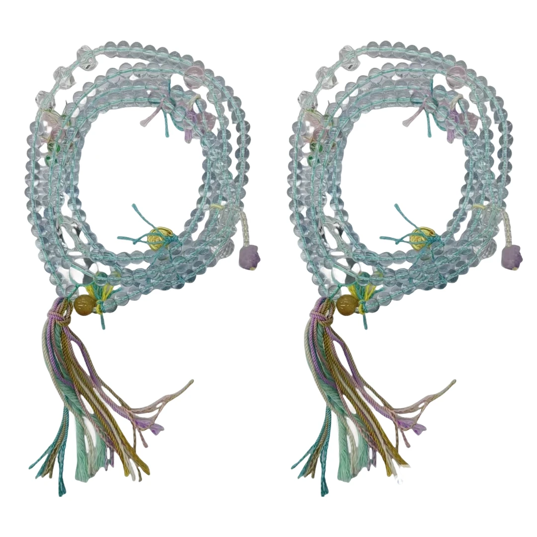 高档时尚水晶简约多宝斜挎琉璃项链（多样性发一件） E11-15