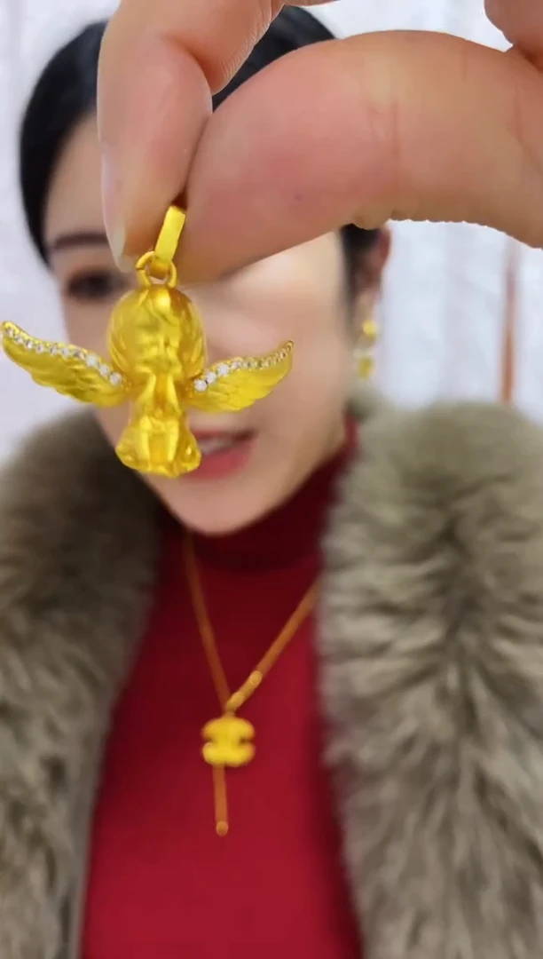 合金无051天使之翼吊坠