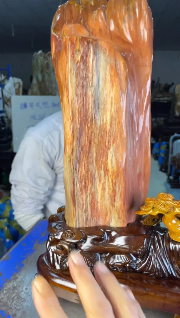 未镶嵌摆件硅化玉74