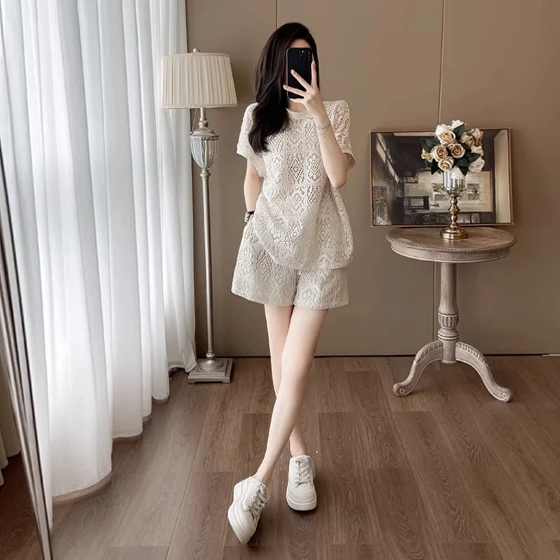 《薄雾蕾丝》宫廷款套装·两件套