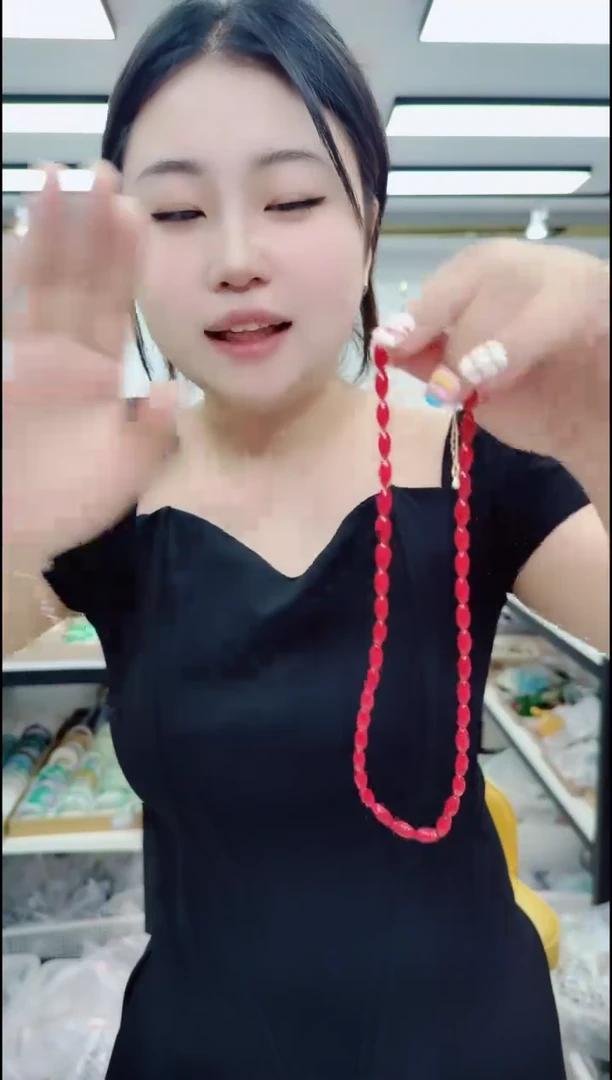 树脂制品0655红色米珠