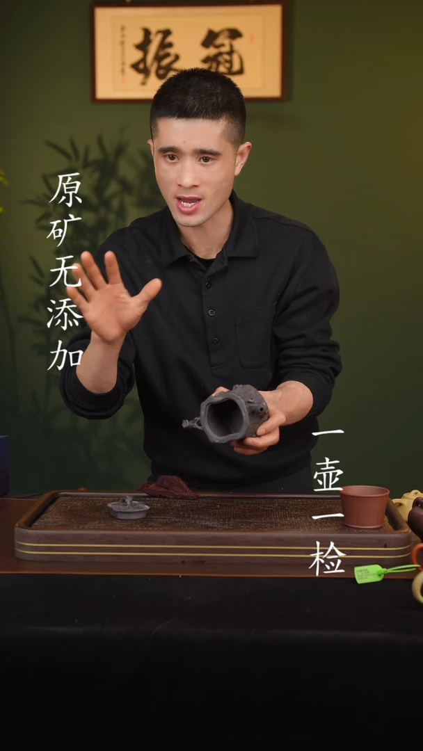 【闪购商品】宜兴原矿无添加紫砂壶大水潭天青树桩