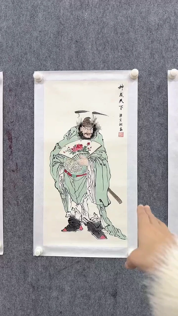 国画梁老师2平尺人物画