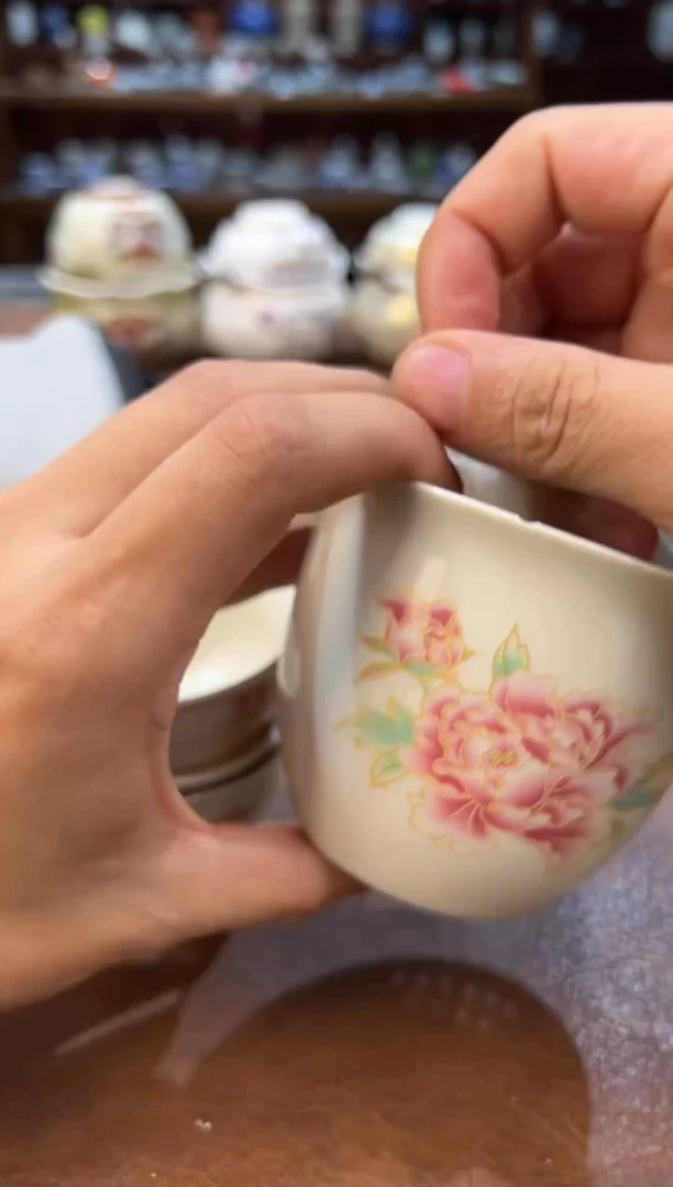 真的很便宜超好看会开片的旅行茶具