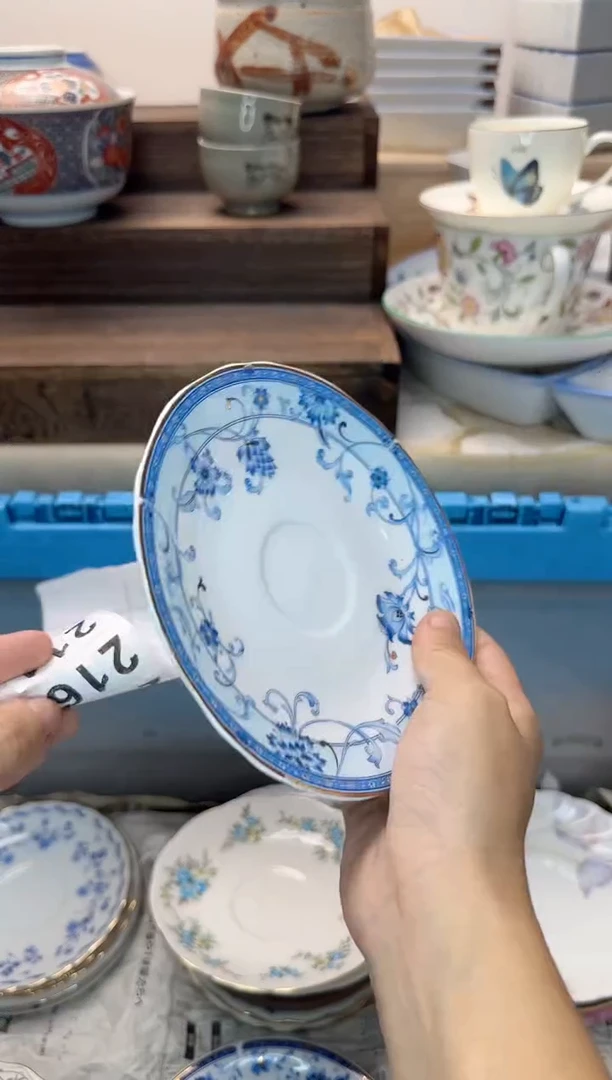 茶杯紫砂佛***莲214淘艺中古瓷器全场满18元包邮