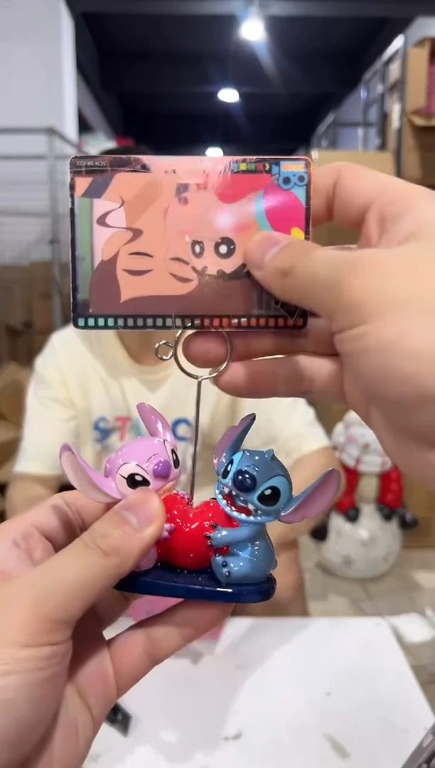 瓷片原盒史迪仔安琪名片夹