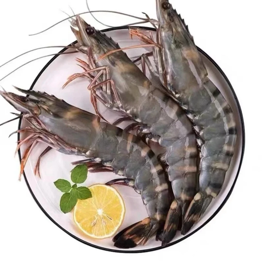 【小鱼儿】大号黑虎虾大虾 26-30规格 3斤/盒*1盒 鲜甜肉质紧实