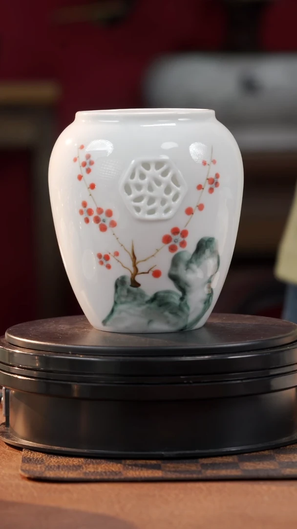 茶具太湖石开窗茶叶罐@@YQ-004